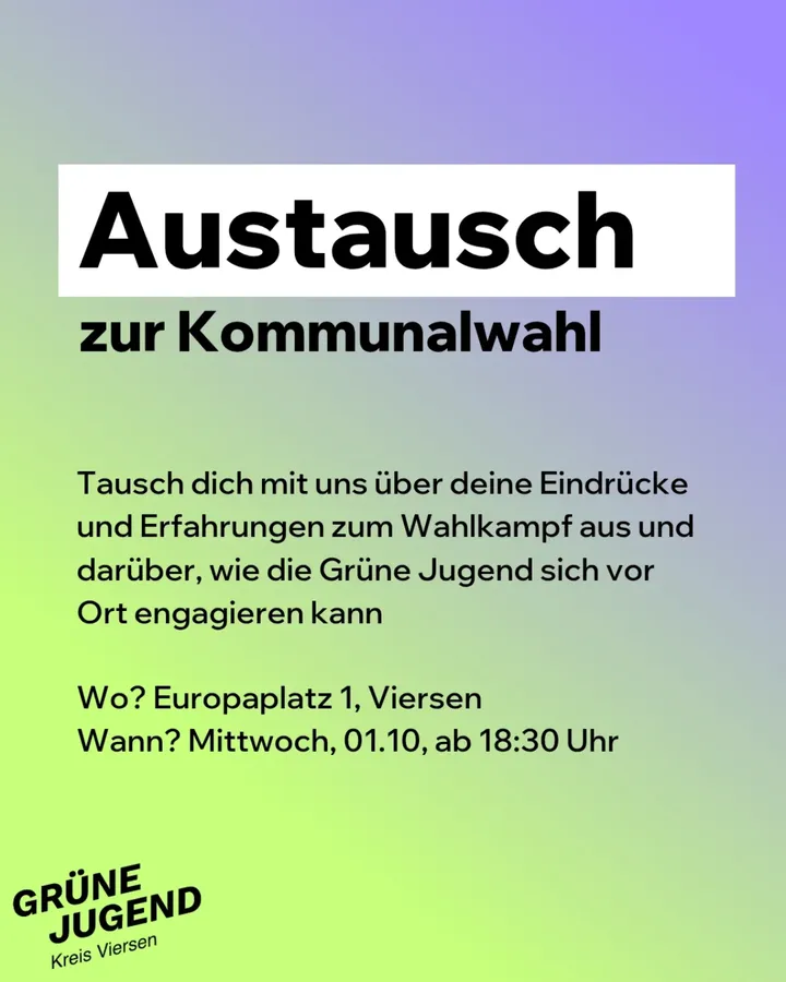 Austausch zur Kommunalwahl
